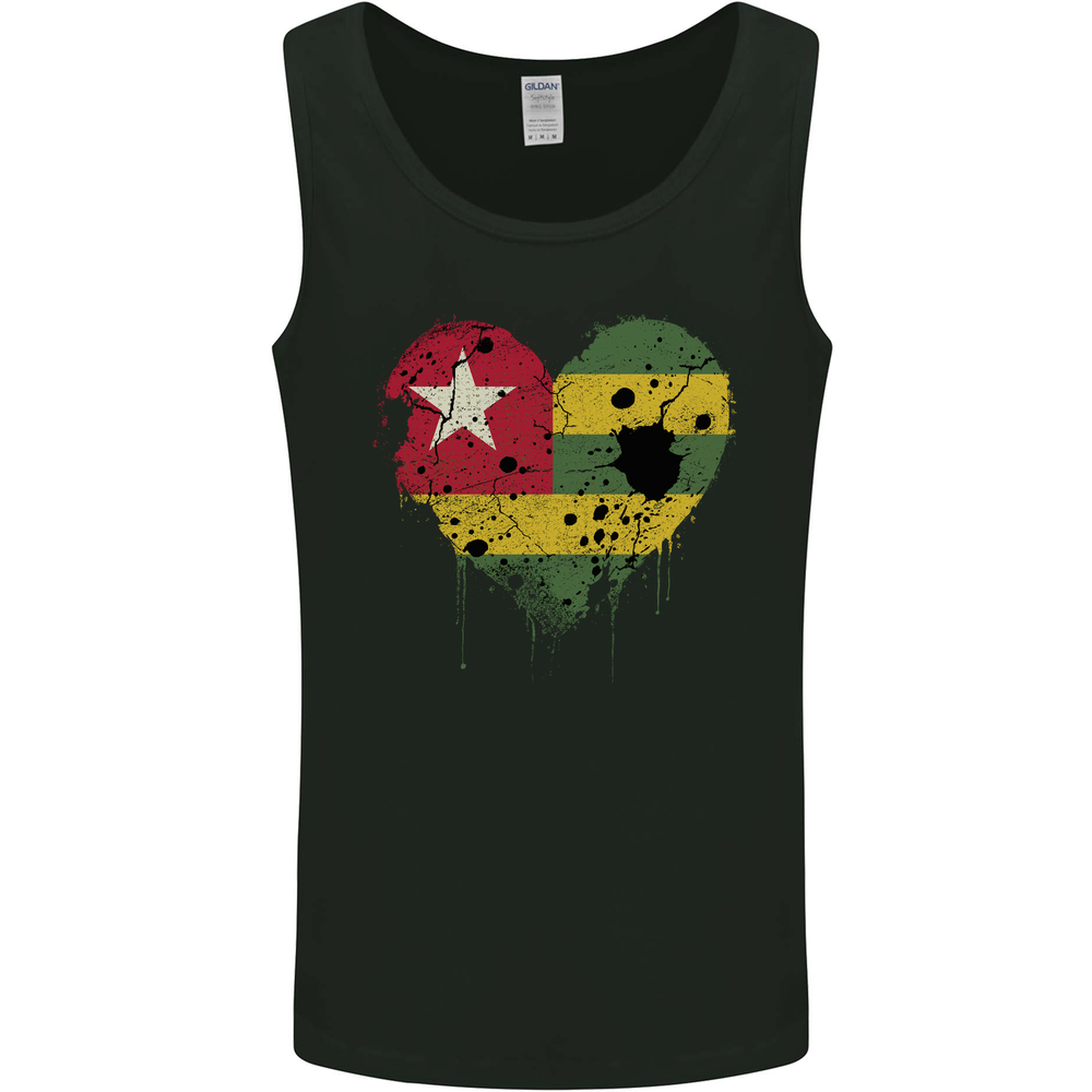 Love Togo Flag Togolese Day Football Mens Vest Tank Top