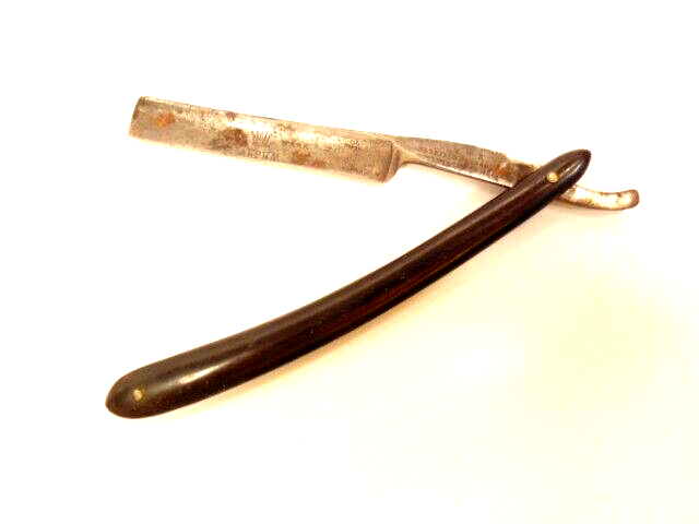 antique Harrison Bros. & Howson straight razor; Cutler to Her Majesty & crown