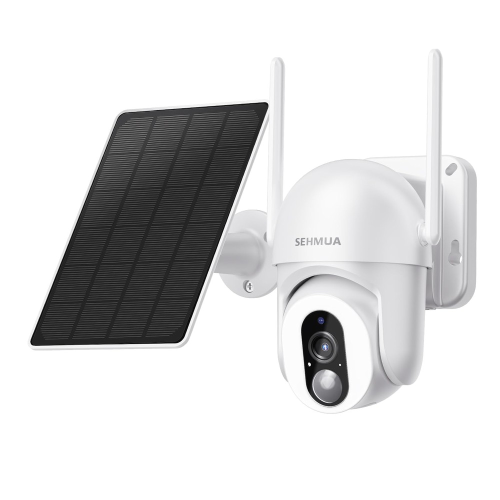 Solar Security Cameras Wireless Outdoor with 500LM Spotlight, 2K Live Video, ...