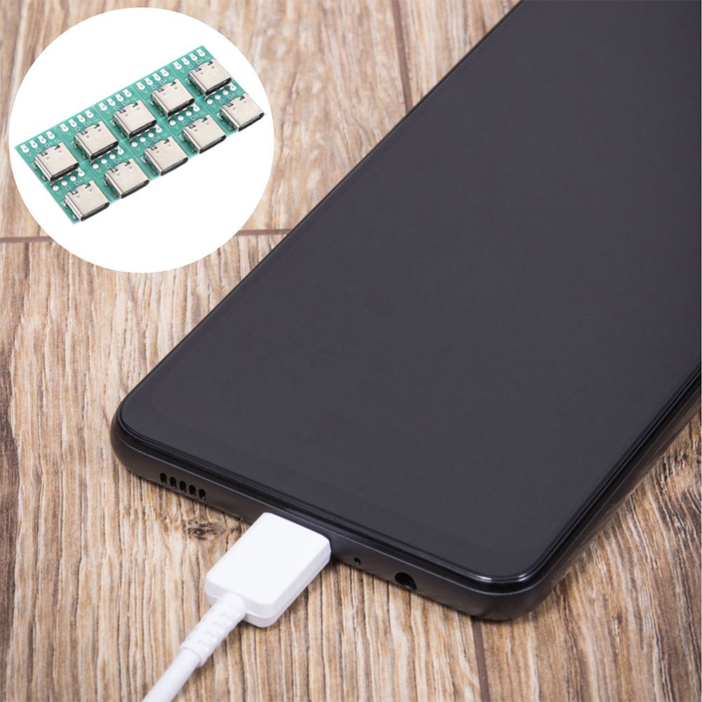 12-Piece USB Type-C Splitter PCB Converter Board with Wire Support Module