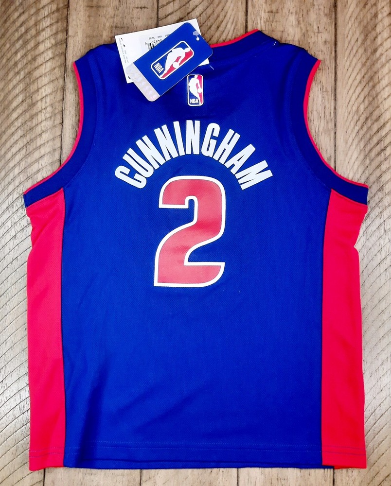 Nike Cade Cunningham Detroit Pistons Kids NBA Swingman Jersey - Size L(7)