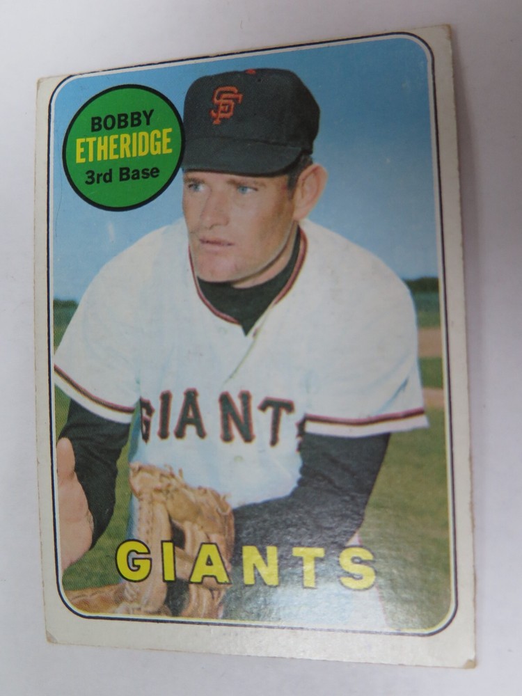 1969 Topps 604 Bobby Etheridge BASEBALL VINTAGE CARD