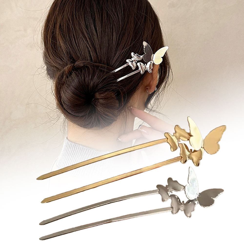 U Shaped Metal French Hair Fork Pins for Women Secure Styling