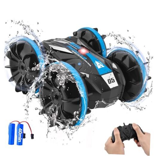 Boat Waterproof RC Monster Truck Stunt Vehicle Amphibious Remote Control Car