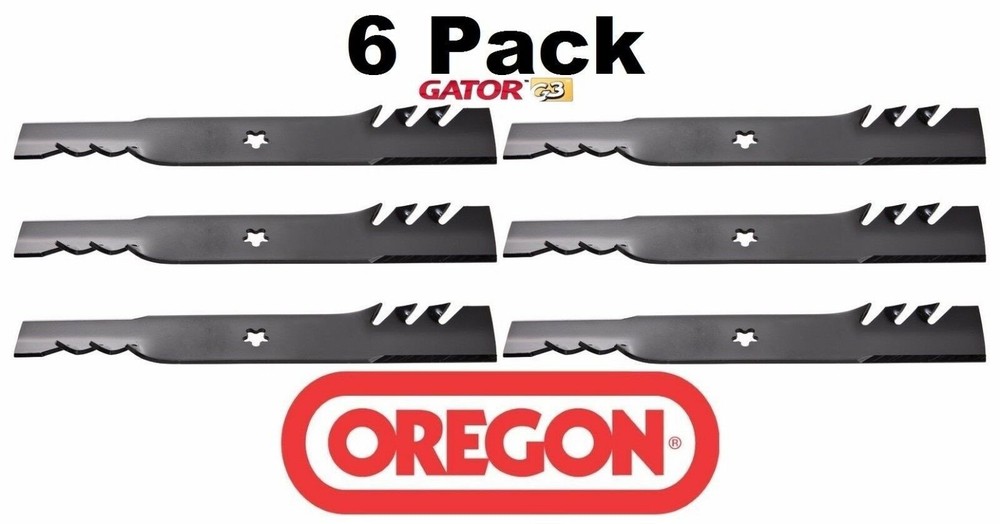 6 Pack Oregon 95-088 Gator Mulcher Blade Fits Husqvarna 112078 573953001 42