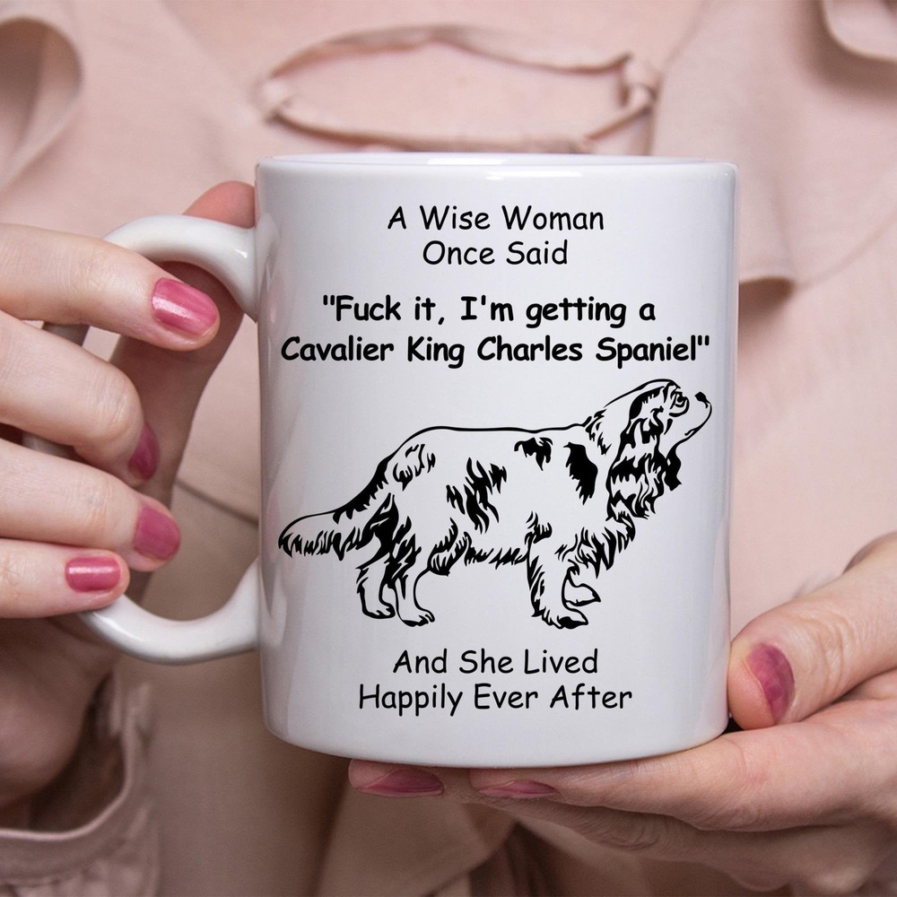 Funny Cavalier King Charles Spaniel Coffee Mug Gift for Dog Lovers