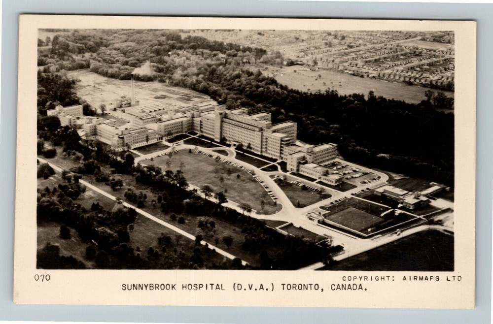 Vintage RPPC Sunnybrook Hospital Toronto Ontario Canada Real Photo Postcard