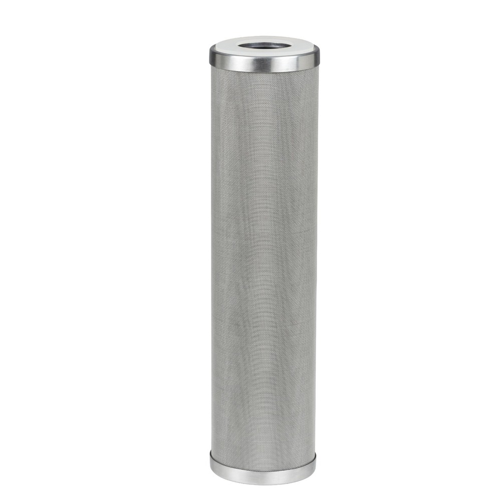 VIVOWAVE Stainless Steel Mesh Filter Cartridge 10” length, 2.5”OD, 50 micron