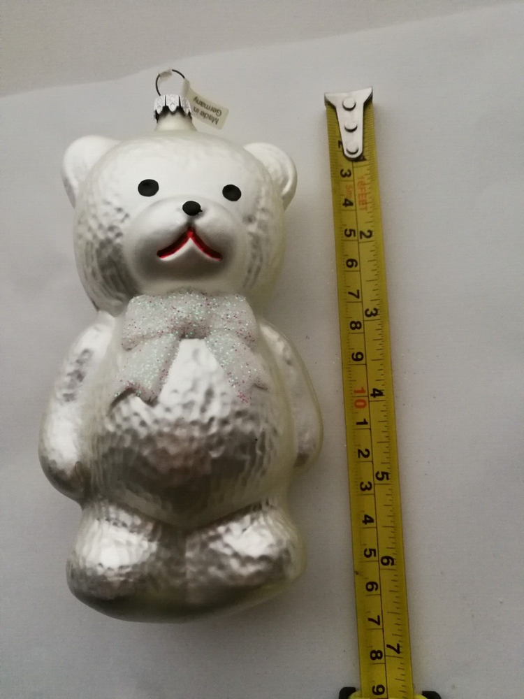 Glass Christmas Ornament Germany  Polar Bear 6