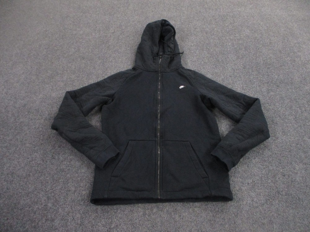 Nike Jacket Adult S Black Swoosh Outdoors Logo Athletic Running Sportswear Mens