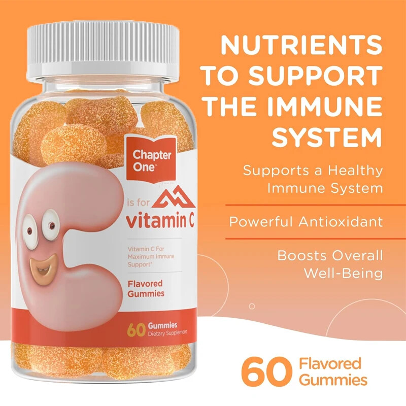 125mg chewable children's vitamin C supplement with vitamin C gummies