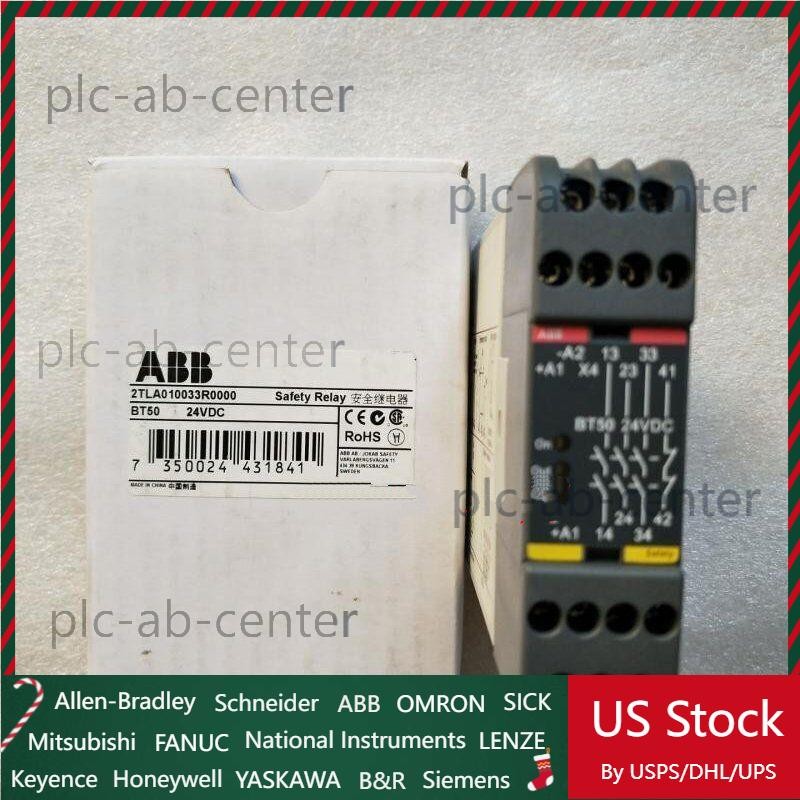 One New ABB 2TLA010033R0000 Safety Relay 24VDC Fast Shipping