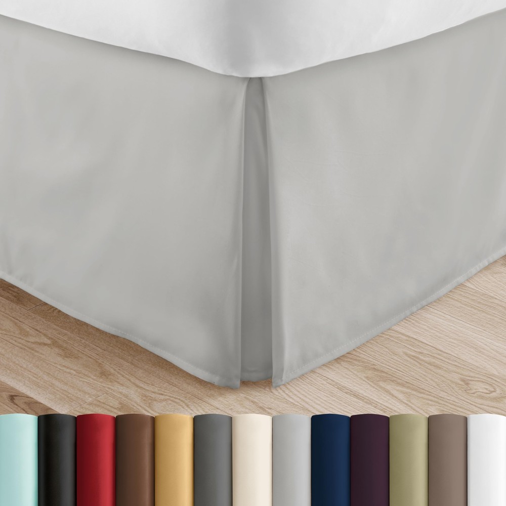 Bed Skirt - Ultra Soft Microfiber - Easy Fit with 14 Inch Tailored Drop - Hot...