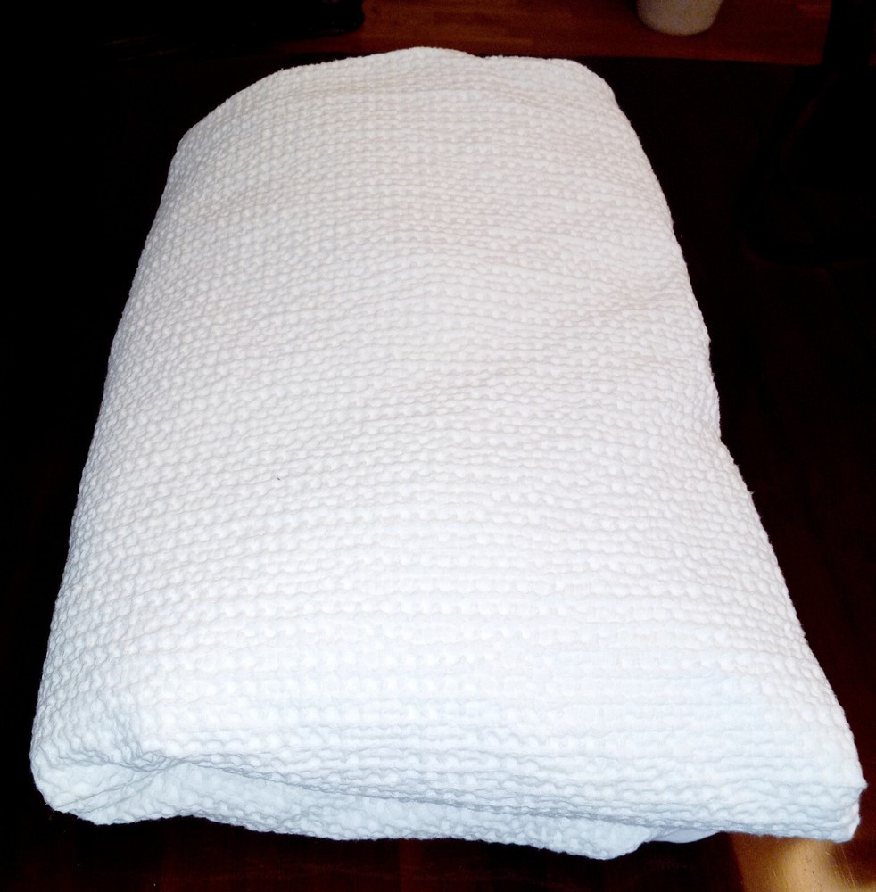 White Waffle Twin Duvet Cover 64x87 Inches Bedding Decor NWOT