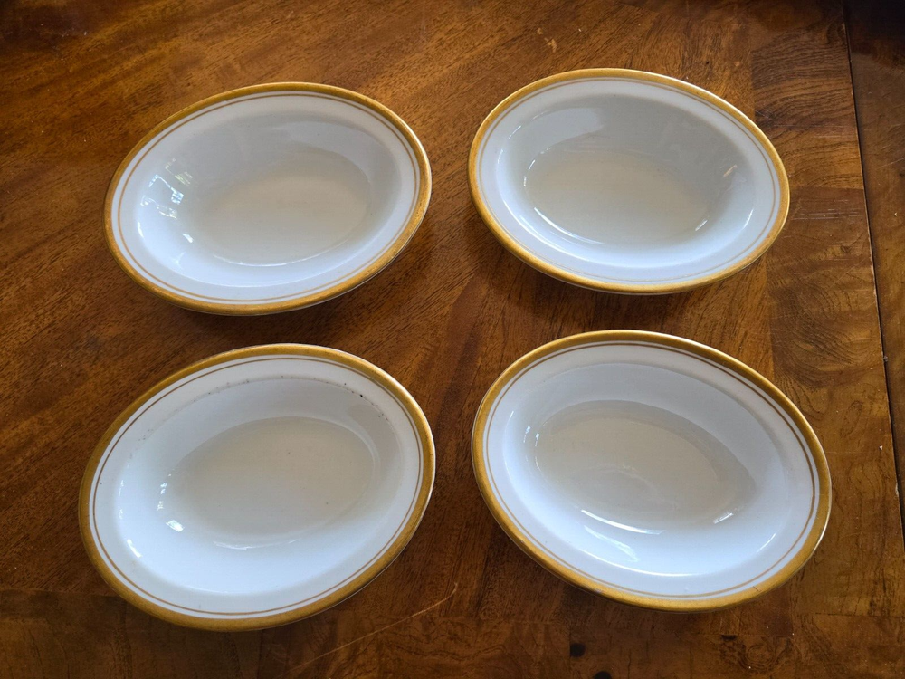 Vintage Syracuse China Old Colony O.P.CO Gold Trim Serving Bowls Dish Small Bowl