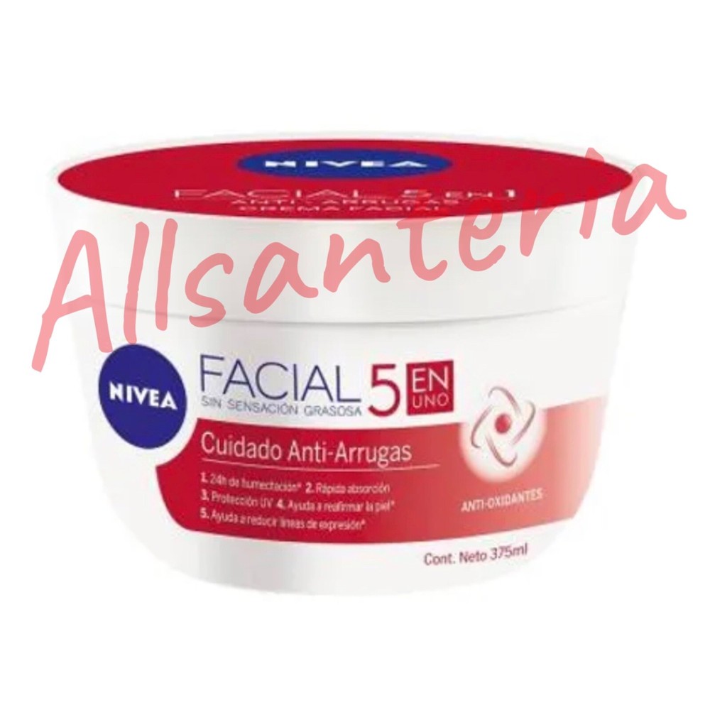 NIVEA Facial 5 Cream Moisturizer Large 375ml Free Shipping