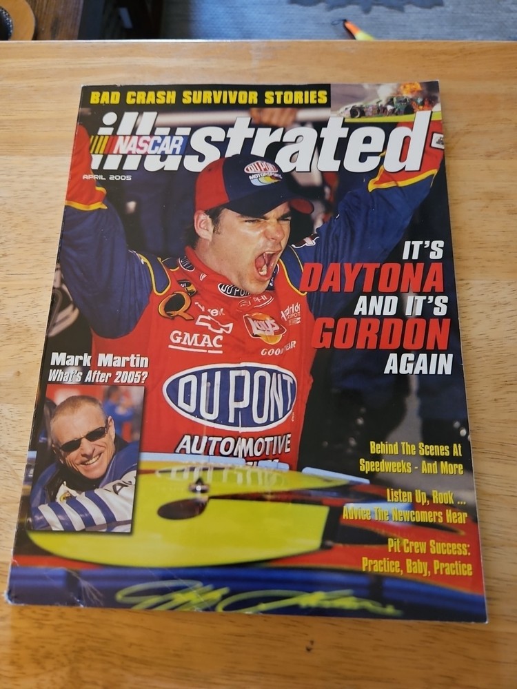 Nascar Illustrated April 2005 Magazine With Posters Never Removed