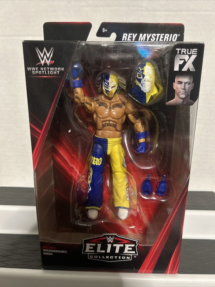 WWE Elite Rey Mysterio Network Spotlight Action Figure No Mercy Gear WCW Mattel