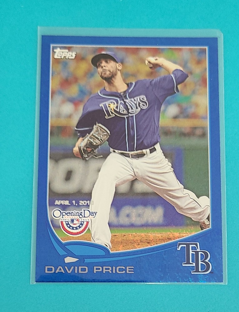 2013 Topps Opening Day Blue SN 218 David Price Rays Baseball Card Z9-image