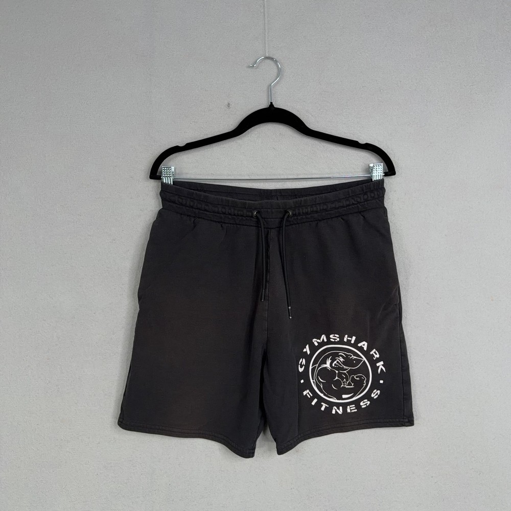 Gymshark Shorts Mens Medium Gray 6 In Fleece Sweat Drawstring Pockets Gym