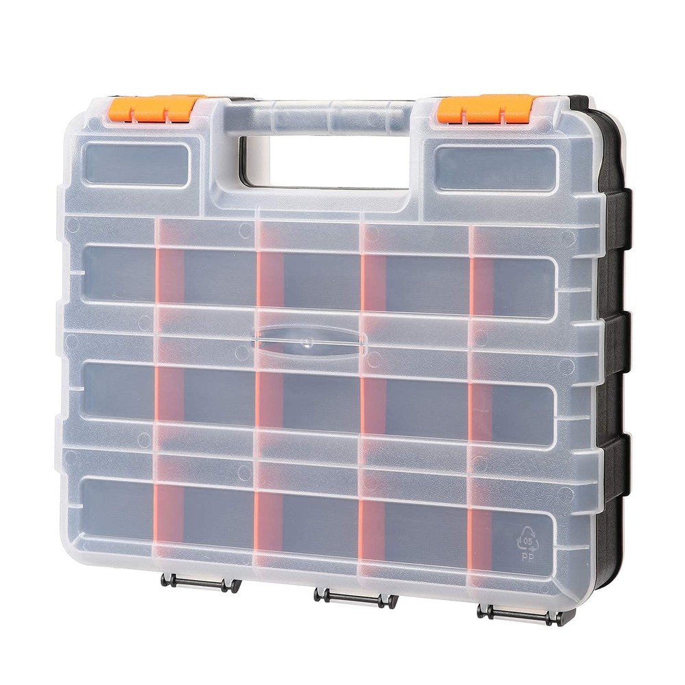 Double-Sided Impact-Resistant Tool Organizer with Removable Custom Compartments-image