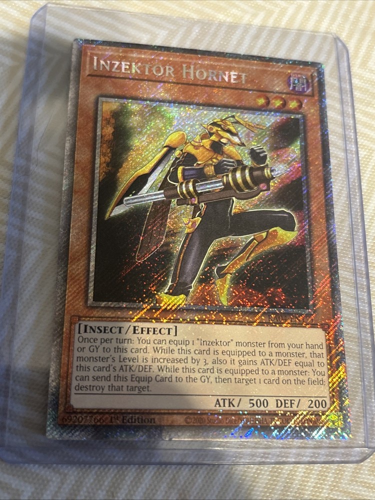 Platinum Secret Rare Inzektor Hornet RA04-EN171 1st Edition Quarter Century Stampede  