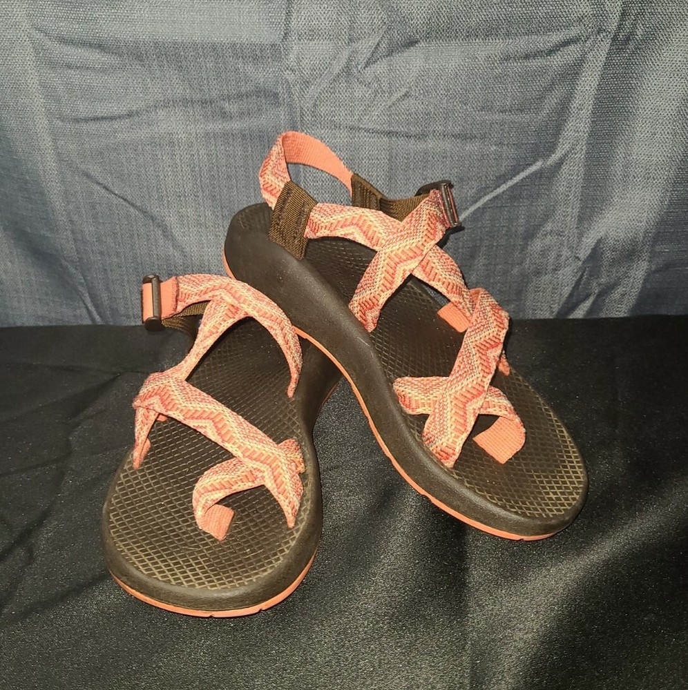 Chaco Womens Orange Earthy Tones Hiking Sandals Size 8