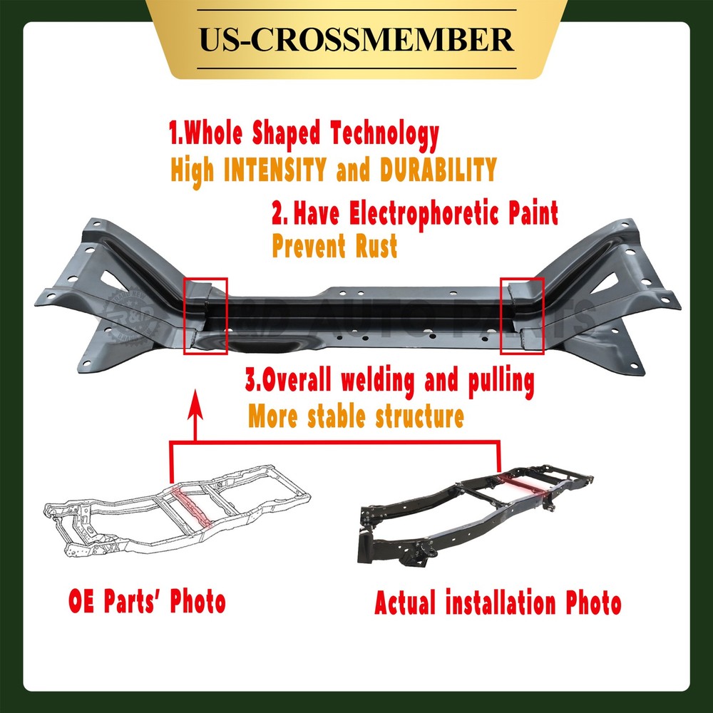 1980 - 1996 FRONT TANK MIDSHIP FRAME CROSSMEMBER FOR FORD F150 F250 F350
