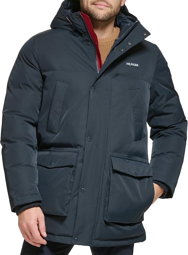 Tommy Hilfiger Heavyweight Arctic Parka Coat for Men - Small Size Warm Performance Jacket