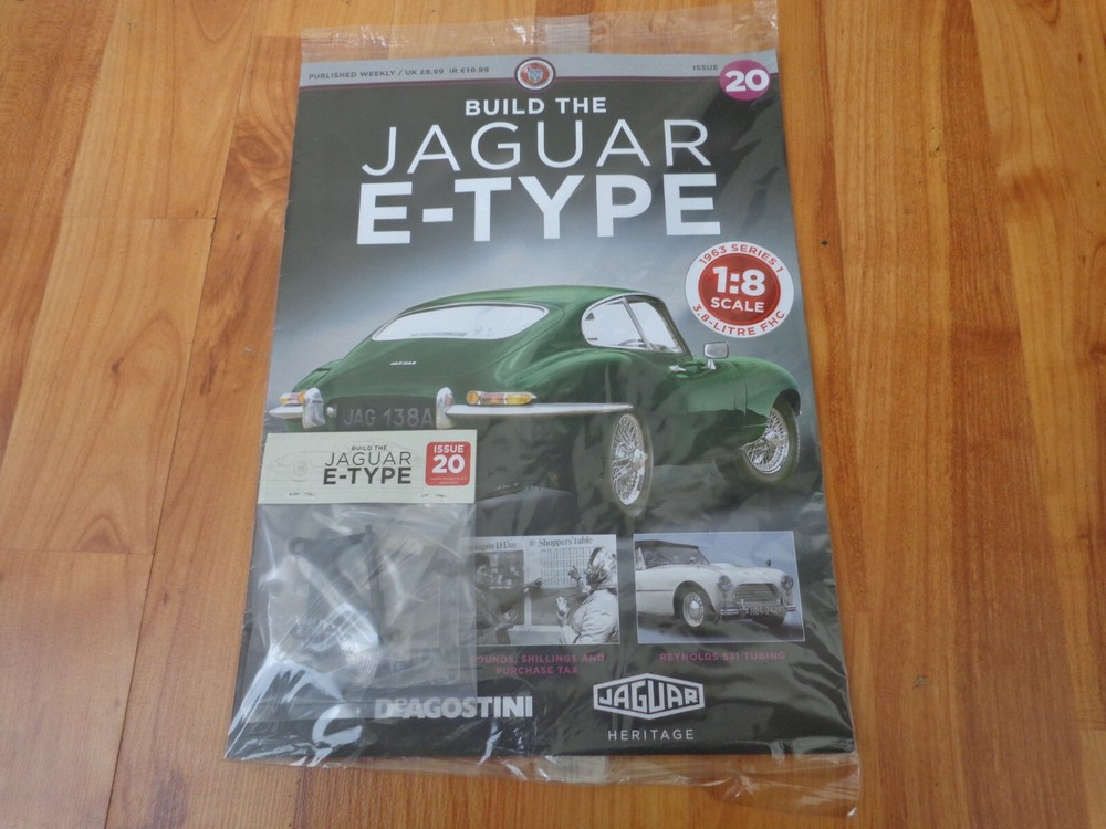 1/8 DEAGOSTINI BUILD YOUR OWN THE JAGUAR E-TYPE CAR ISSUE 20 INC PART