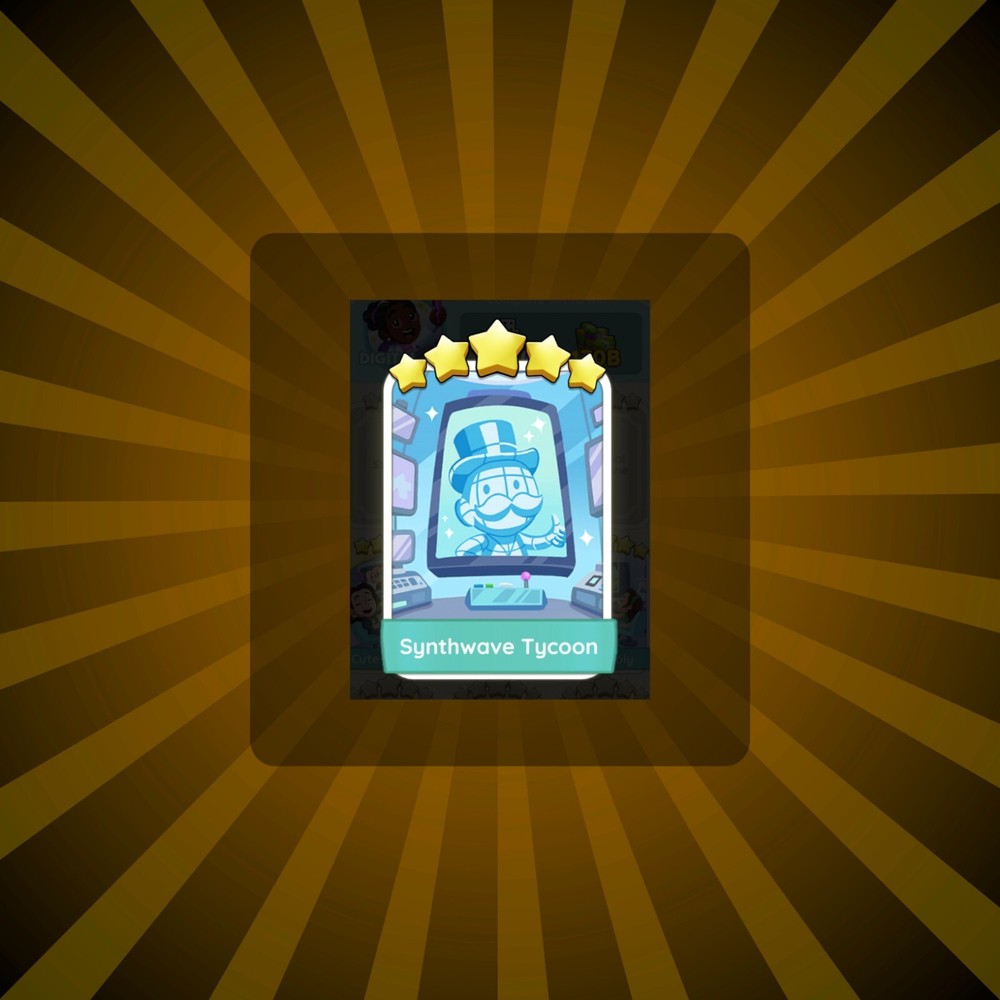 Synthwave Tycoon - Mono Go 5 Stars Sticker ⚡ Artful Tales Album ⚡ Fast Delivery