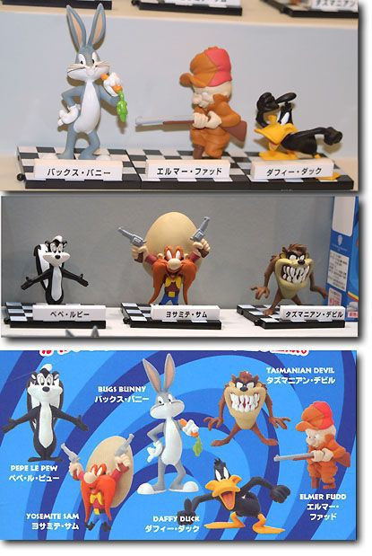 Looney Tunes Volume 2 Rare Set 6 Trading Figures KONAMI Japan