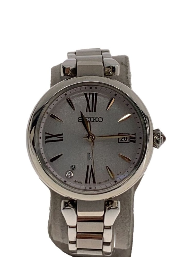 SEIKO LUKIA Solar-Powered Analog Watch SLV SSQW082 Stainless Steel