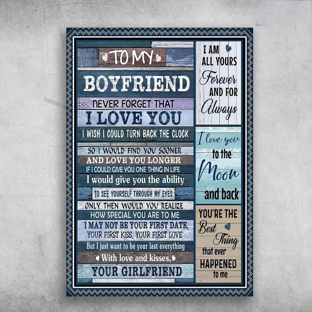 Valentine's Day Love Note to Boyfriend - Never Forget How Much I Love You  