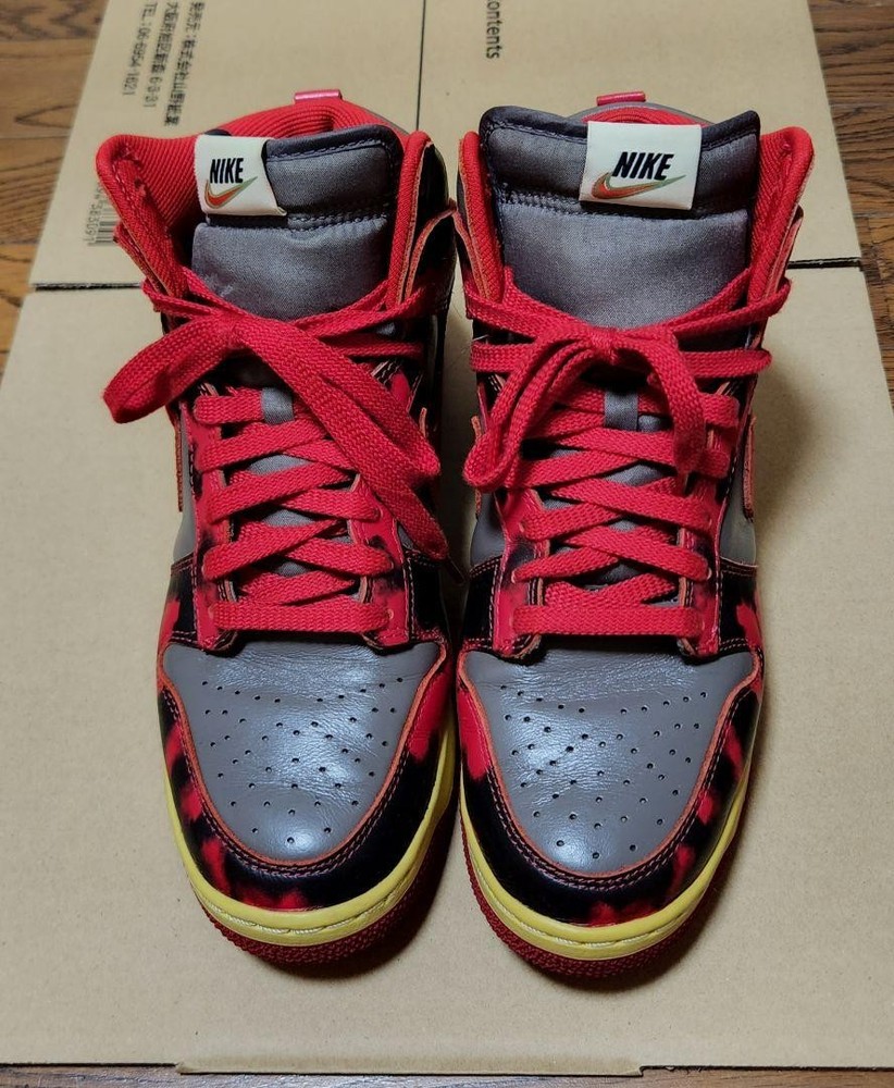 Nike Dunk High 1985 SP Red Mens Size 9 US Vintage Sneakers No Box