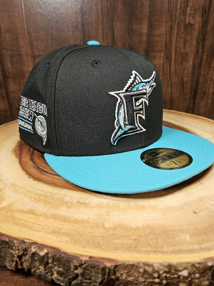 Vintage Florida Marlins New Era 59Fifty Cap Big League Chew Size 7 1/4 MLB Rare