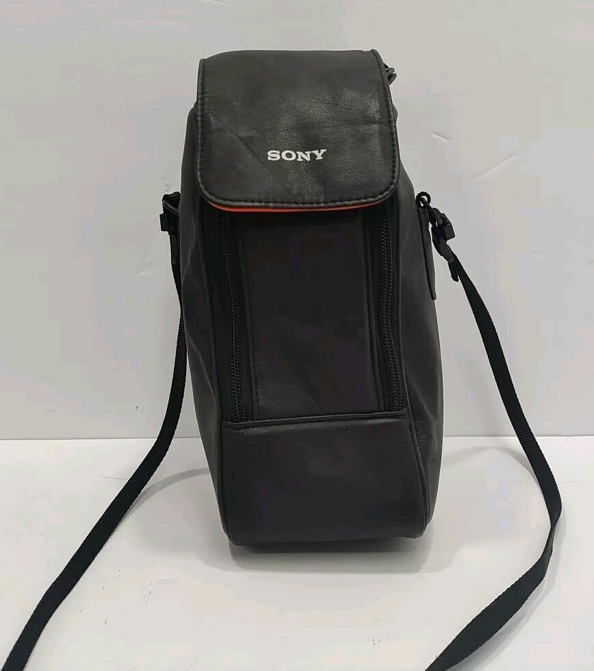 SONY OEM Soft Lens Camera Carrying Leather Bag Padded Telephoto  8