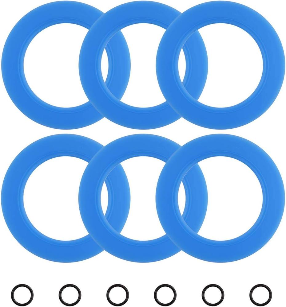 6 Pack Toilet Flush Valve Seal, Upgraded Silicone Material Specific Fit for Amer