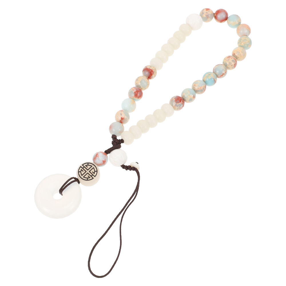 Stylish Beaded Phone Wrist Strap Bracelet with Lanyard