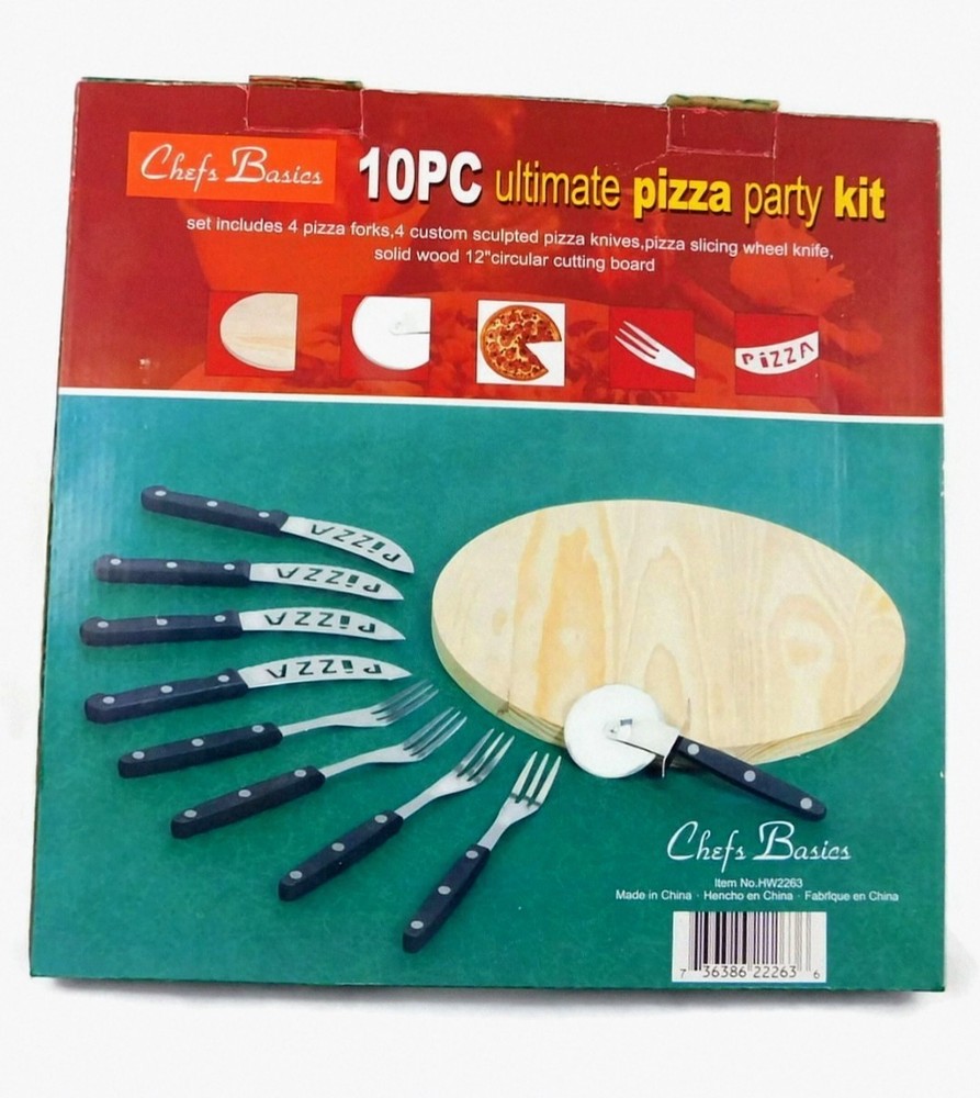 Chefs Basics 10 Piece Pizza Party Kit