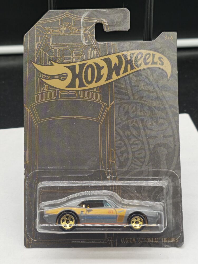 Hot Wheels Gray & Gold Custom '67 Pontiac Firebird 1:64 Die Cast #3 of 6
