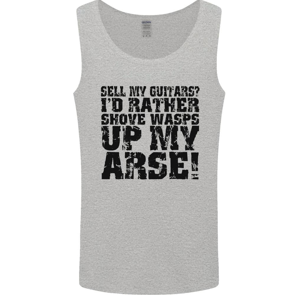 Sell My Guitars? Guitar Guitarist Funny Mens Vest Tank Top
