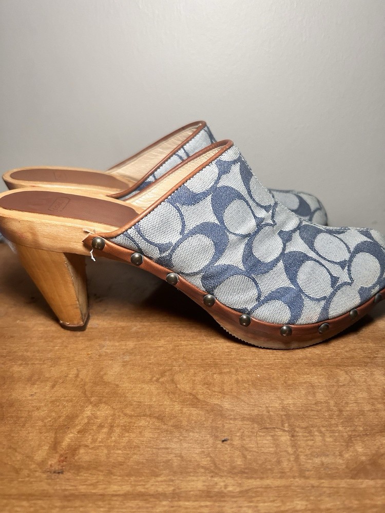 Light Blue Coach Heels