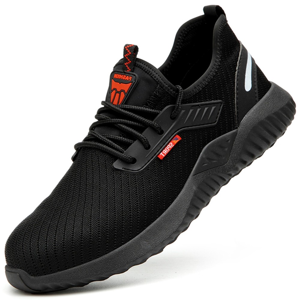 Lightweight Steel Toe Work Shoes for Men Women Non-Slip Safety Sneakers