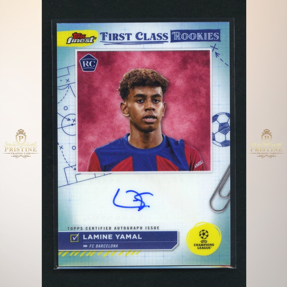 LAMINE YAMAL 2023-24 Topps Finest UCC First Class Rookie Auto RC #RCA-LY