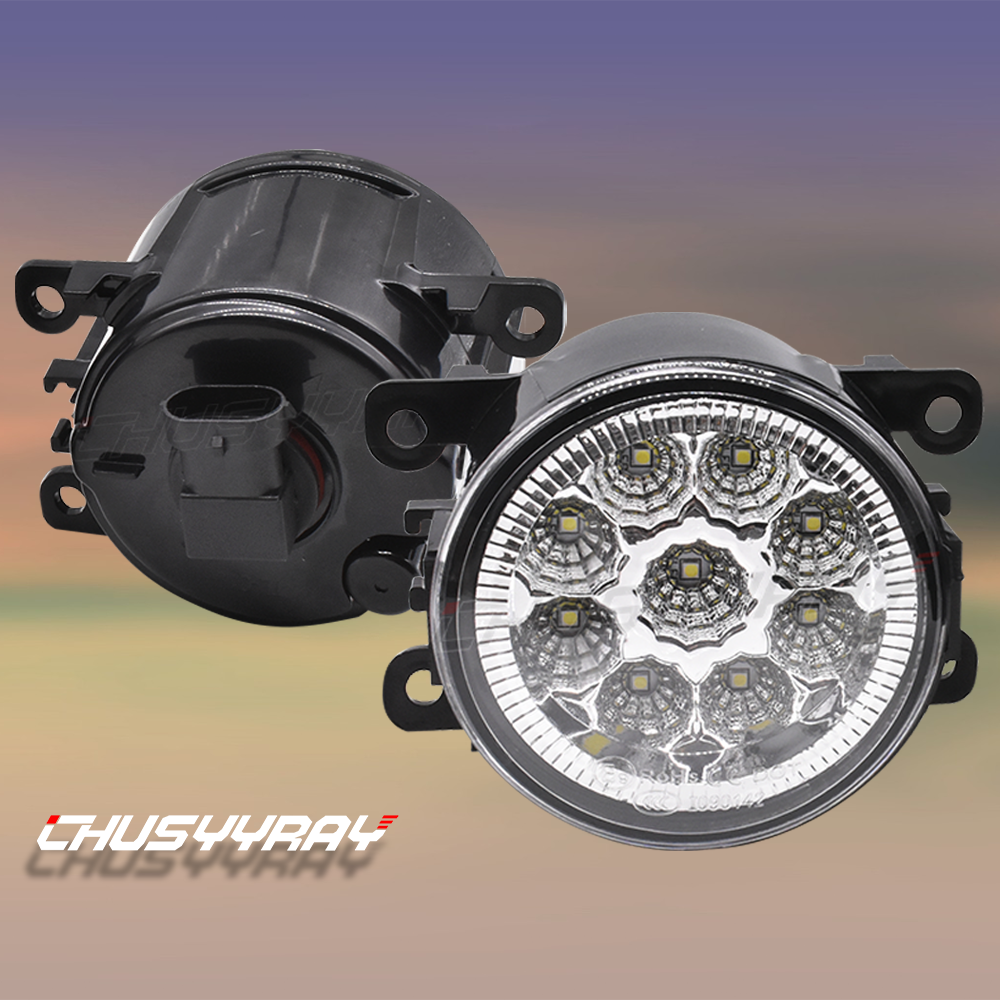 Pair For MITSUBISHI Outlander Airtrek 2007-2011 Front Fog Light Lamp With Bulb