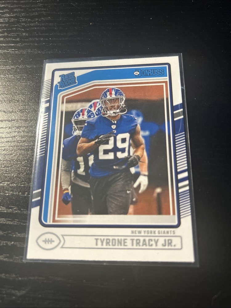 Tyrone Tracy Jr. Rated Rookie RC 2024 Donruss Football Card #364 New York Giants