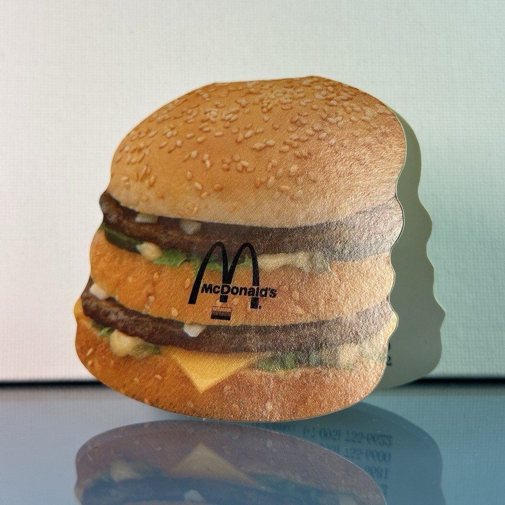 Vintage 1990s McDonald’s Russia Big Mac Shaped Voucher George Cohon Promo RARE-image