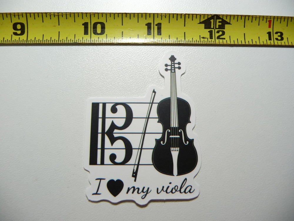 Show Your Love for Viola Music with a Concert Hall Decal Sticker