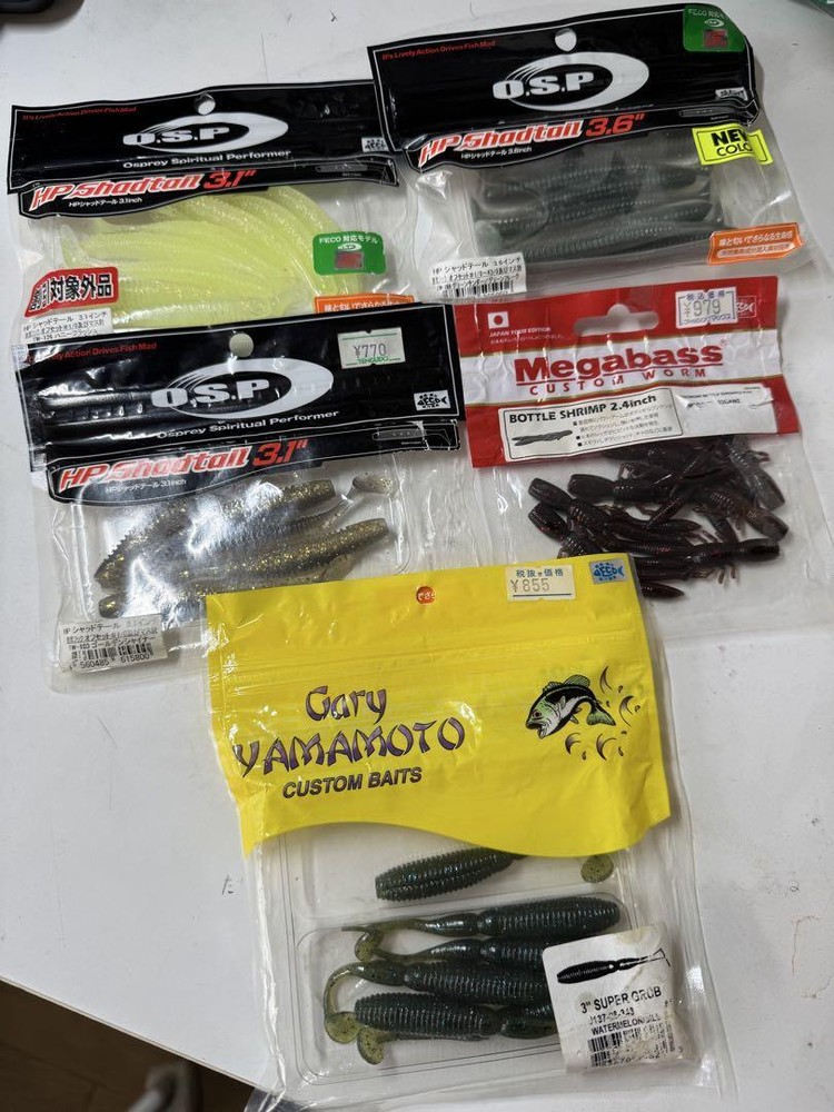 Fishing Lure O.S.P Hp Shad Tail 3.1 Inch 3.6 Inch/